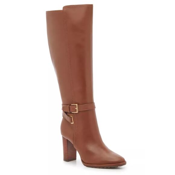 Lauren Ralph Lauren Womens Manchester Knee High Boots US 5.5 B Tan Leather NIB - Picture 1 of 11